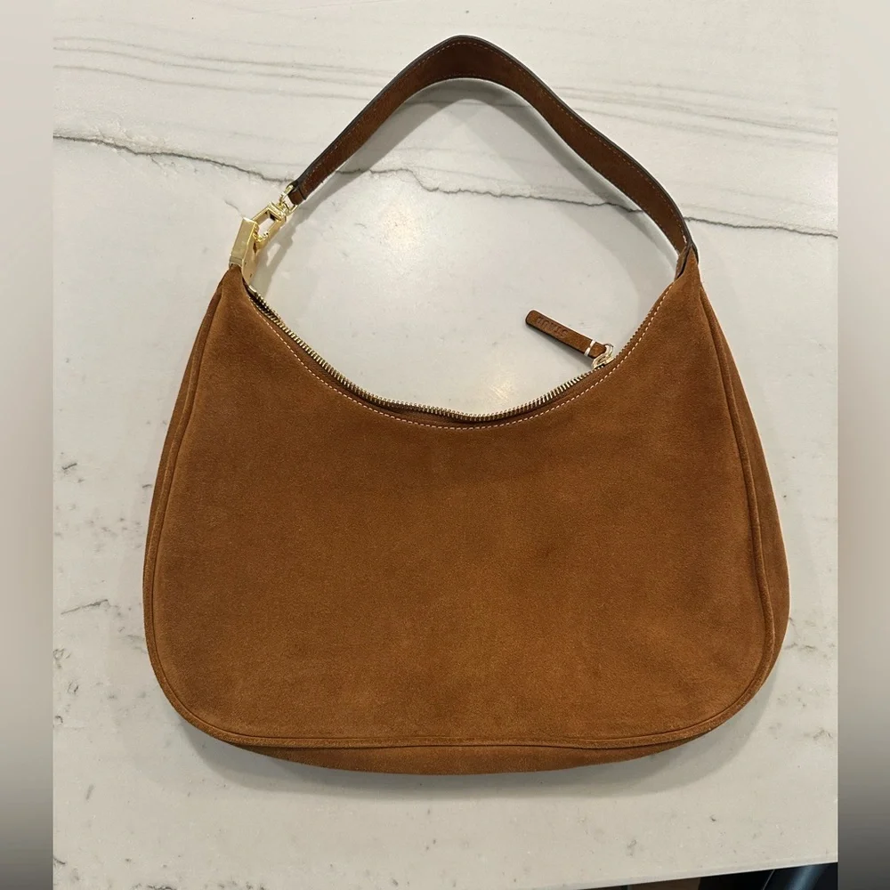 STAUD Sylvie suede shoulder bag EUC - Picture 4 of 12